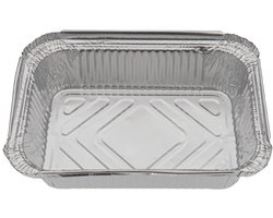Aluminium bakje rechthoekig 700ml 185×135×50mm – 1.000 st/ds.