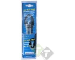 Aluminium deurpinnen Opel met ledlamp blauw, voor alle geschroefde deurpinnen Opel, sportief design