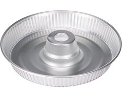 Aluminium donutvorm 28 cm - grijze bakvorm voor perfecte donuts