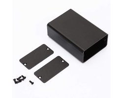 Aluminium Elektronica Behuizing - Frosted Zwart Design - Printplaat Box - Elektronisch Project - Twee Voegwoorden