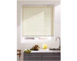 Aluminium Jaloezie 25 mm Beige voor Raam - Afmeting 50 x 175 cm