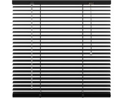 Aluminium Jaloezie 25mm - Mat zwart - 80x130 cm