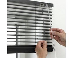 Aluminium jaloezie om te klemmen 95 x 130 cm - Moderne privacy bescherming en zonwering