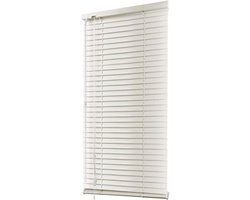 Aluminium Jaloezie - Raambekleding Gordijn - Zonwering Inkijkbescherming - Flexibele Lamellen 25mm - B50 x H130 cm - Beige