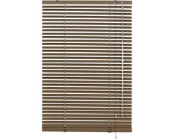 Aluminium jaloezie, Zicht, Licht en Glare Bescherming, Wand- en Plafondinstallatie, Alle Installatieonderdelen Inbegrepen, Aluminium jaloezie, mokka, 120 x 175 cm.