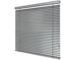 Aluminium Jaloezieën - Raambekleding Gordijnen - Lichtregeling Thuis - Lamellen van 50mm - 2300x2500mm - Zilver