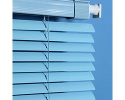 Aluminium Jaloezieën - Raambekleding Gordijnen - Privacy en Lichtregeling - Zonder Boren te Monteren - 80 x 250 cm - Blauw