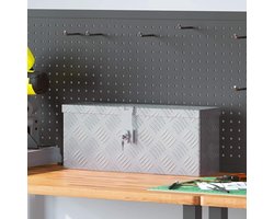 Aluminium Kist - Disselbox Opbergkist - Veilig Opbergen - Geïntegreerd Slot - 485 x 14 x 20 cm - Zilver
