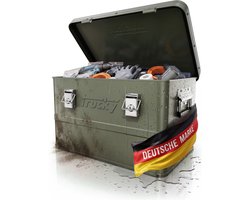 Aluminium kist met deksel – Selectie: Groen – Aluminium krat, transportkist, metalen kist, opbergbak – Afsluitbaar metalen krat – Trucky