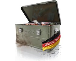 Aluminium kist met deksel – Selectie: Groen – Aluminium krat, transportkist, metalen kist, opbergbak – Afsluitbaar metalen krat – Trucky