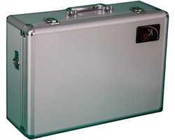 Aluminium Kist - Opbergkoffer Modellen - Miniaturen Transport - Zachte Schuim Voering - 150 Figuren Capaciteit - Zilver