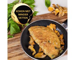 Aluminium Koekenpan MAJA I 24 cm Diameter - Inductiepan - Universele Pan met Antiaanbaklaag - Geschikt voor Inductiekookplaat Gasfornuis en Elektrische Kookplaat - Zwart - Beste Kwaliteit Poffertjes pan