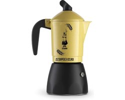 Aluminium koffiezetapparaat - nieuwe gerstgele kopjes - 2 Moka-keukenartikelen