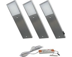 Aluminium LED onderbouwlamp voor keuken en meubels - warmwit of neutraal wit