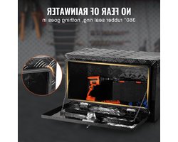 Aluminium Opbergbox – Gereedschapskist – Onderbodem Kist – Truck Toolbox – Trailer Opbergbak – Waterdicht Rubberen Afdichting – Afsluitbaar Met Sleutels 91,4x35,6x40,6 cm