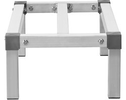 Aluminium Opslagrek, 24 X 14 Inch Groot Commercieel Vloerrek voor Levensmiddelen, 8 Inch Boven De Vloer, Verstelbaar Aluminium Opslagrek met Een Draagvermogen Van 1000 Lbs, voor Restaurants