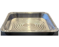 Aluminium Ovenschaal GN 1/2 – 36 mm – 2,2 Liter – 10 Stuks – Oven & BBQ