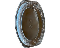 Aluminium Schaal Ovaal – 33 cm – 10 Stuks – Ovenbestendig – Grill, BBQ & Catering