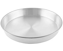 Aluminium schaal - ovenschotel - 38 cm - hittebestendig - zilver - herbruikbaar dienblad