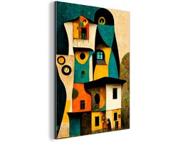 Aluminium schilderij 30x40 cm - Wanddecoratie metaal - Abstract - Design - Huis - Vintage - Kunst - Metalen muurdecoratie woonkamer - Decoratie industrieel - Foto op dibond - Industriële accessoires slaapkamer