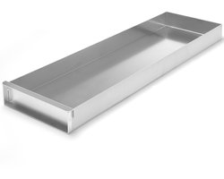 Aluminium snoepschaal, gesloten, langwerpig, 580x200x(H)50mm Hendi 689868