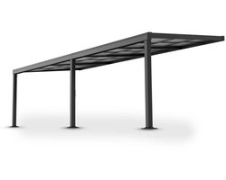 Aluminium Terrasoverkapping Jakarta - 7 x 3 m - Grijs - Schuifdak