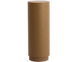 ALURIA zuil metaal mat karamel Ø30x80 cm decoratieve sokkel - Light & Living