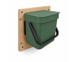 Alvora wandhouder geschikt voor Brabantia Sort & Go - Afvalbak muurbeugel - Wandbevestiging voor keuken en bijkeuken - Zwart
