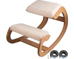 Amalee - Ergonomische stoel - Kneeling chair - houding correctie - Comfortabel - Goede stabiliteit - Minder vermoeidheid en pijn achter de computer - 100 KG capaciteit