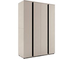 Amara kledingkastcombinatie 2-delig 158x184 cm in Kasjmier