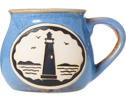 Ambachtelijke Aardewerk Stoofpot of Mok 475ml - Handgemaakt Design