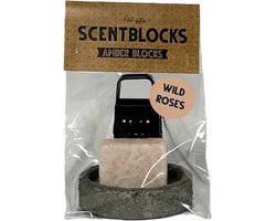 Amberblok Cadeauset Wild Roses - Geurzakje