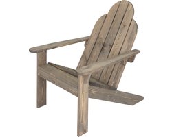 Ambiance Deckchair - Adirondack Loungestoel - Hout - Grey Wash