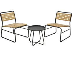 Ambiance - Loungeset - Tuinmeubelset met een rattan afwerking