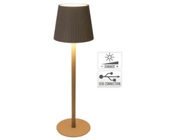AMBIANCE - tafellamp - LED LAMP - 10X36CM - TAUPE