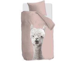 Ambiante Alpaca dekbedovertrek - Eenpersoons - 140x200/220 - Perzik
