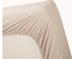 Ambiante - Bamboe-Katoen - Boxspring Hoeslaken - 90x200 cm - Zand