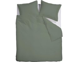Ambiante Bamboo Uni dekbedovertrek - Tweepersoons - 200x200/220 cm - Groen