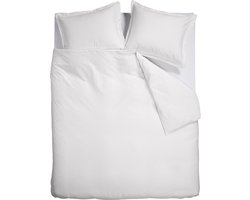 Ambiante Bamboo Uni dekbedovertrek - Tweepersoons - 200x200/220 cm - Wit