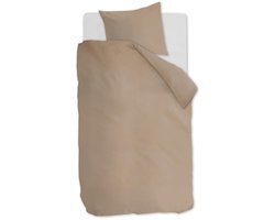 Ambiante Cotton Uni dekbedovertrek - Eenpersoons - 140x200/220 - Khaki