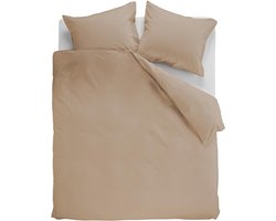 Ambiante Cotton Uni dekbedovertrek - Effen - Lits-Jumeaux - 240x200/220 cm - Khaki
