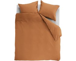 Ambiante Cotton Uni dekbedovertrek - Effen - Lits-Jumeaux - 240x200/220 cm - Oranje