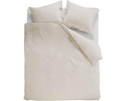 Ambiante Cotton Uni dekbedovertrek - Lits-Jumeaux - 240x200/220 - Zand