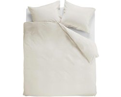 Ambiante Cotton Uni dekbedovertrek - Tweepersoons - 200x200/220 - Gebroken wit