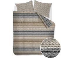 Ambiante Cozy Knit dekbedovertrek - Lits-Jumeaux - 240x200/220 - Grijs