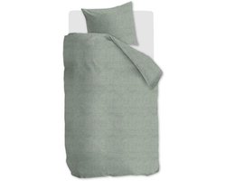 Ambiante Edo dekbedovertrek - Eenpersoons - 140 x 200/220 cm - Khaki Groen