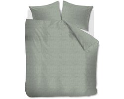 Ambiante Edo dekbedovertrek - Lits-Jumeaux XL - 260 x 200/220 cm - Khaki Groen