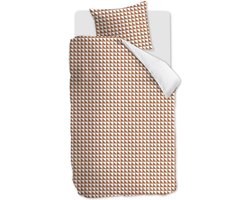 Ambiante Faas dekbedovertrek - Eenpersoons - 140x200/220 - Steenrood