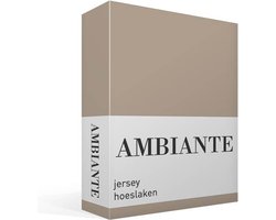 Ambiante Jersey - Hoeslaken - 200x200/210 - Taupe