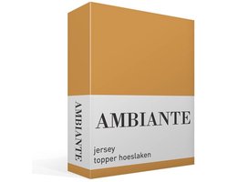 Ambiante Jersey - Topper Hoeslaken - 180x200/210 - Oker